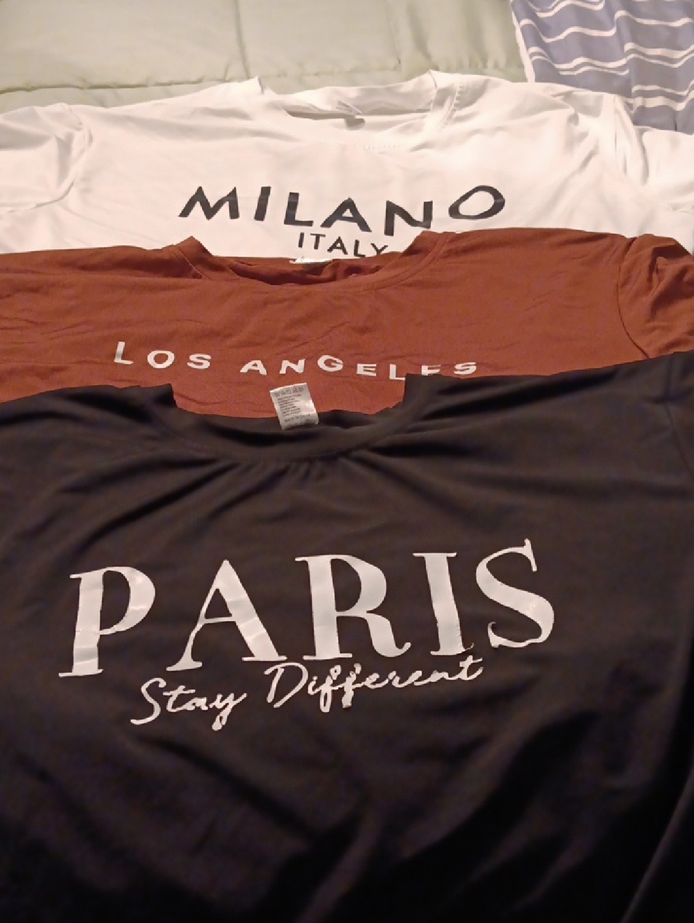 Source Unknown Women Tops Tees Short Sleeve - White, Brown, Black
